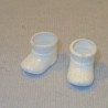 1 paar schoenen voor  8 cm baby popje 