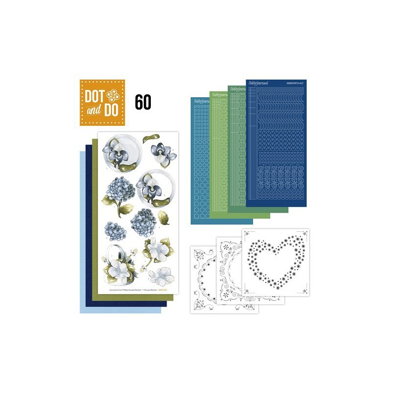 Dot and Do 060 - Blauwe bloemen