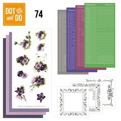 Dot and Do 074 - Purple Flowers