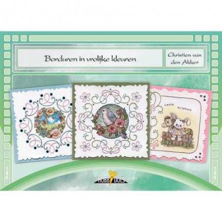 Hobbydols 186 - Borduren in vrolijke kleuren