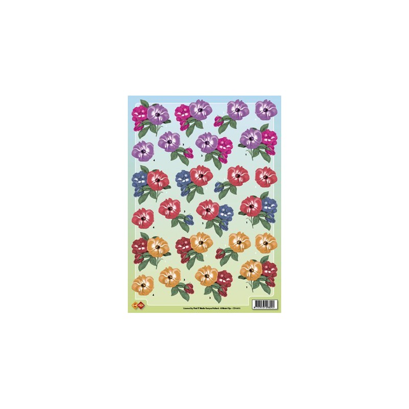 3D Knipvel - Card Deco Bloemen
