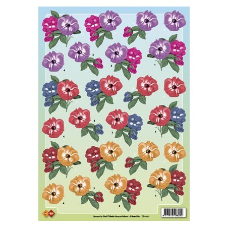 3D Knipvel - Card Deco Bloemen