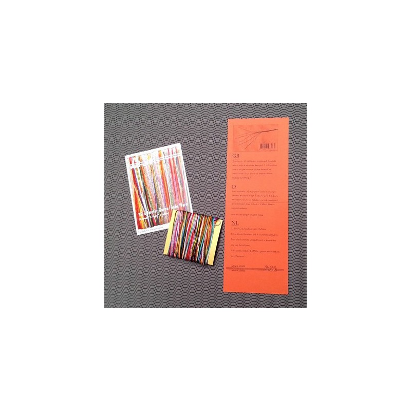 32 x 1 meter 6 draads borduur(splijt) garen mix