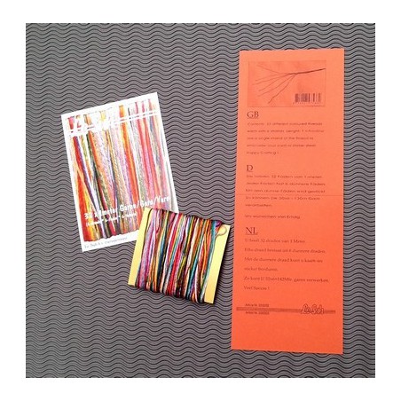 32 x 1 meter 6 draads borduur(splijt) garen mix