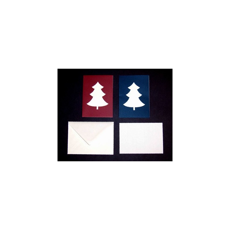 Kerstboom kaartset A5 Kaart + Enveloppe + Inlegvel