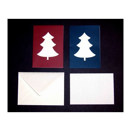 Kerstboom kaartset A5 Kaart + Enveloppe + Inlegvel