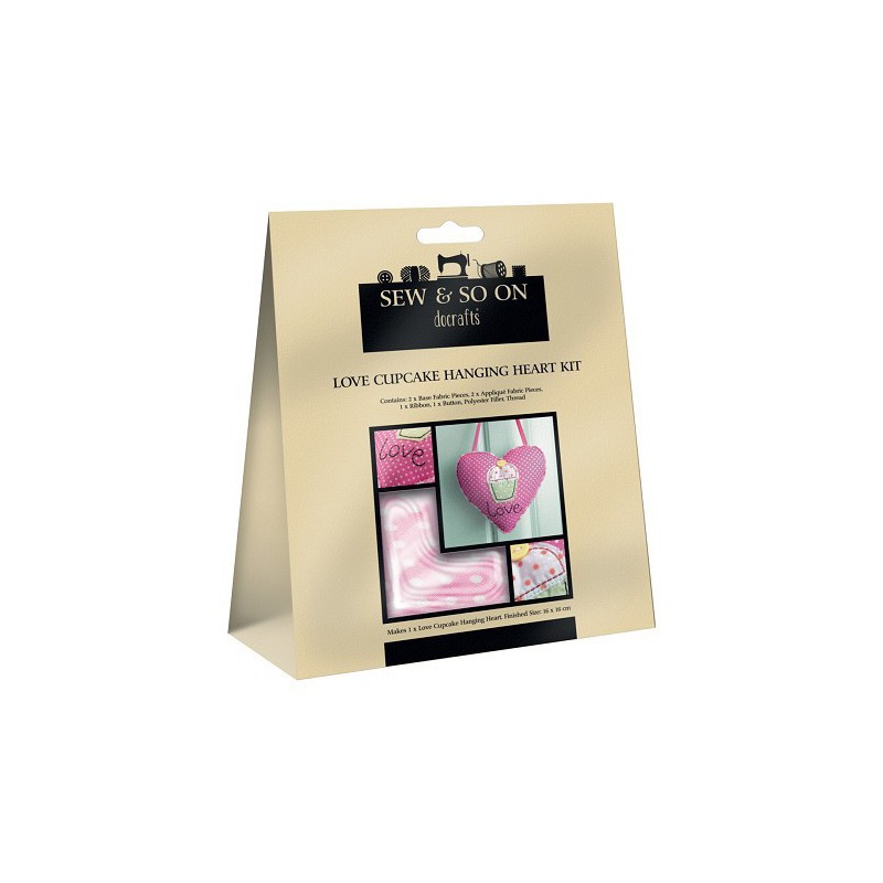 Love Cupcake Hanging Heart Kit
