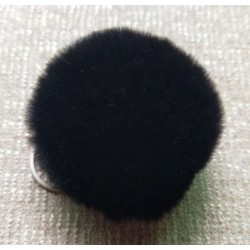 8 cm PomPom - 003 Zwart