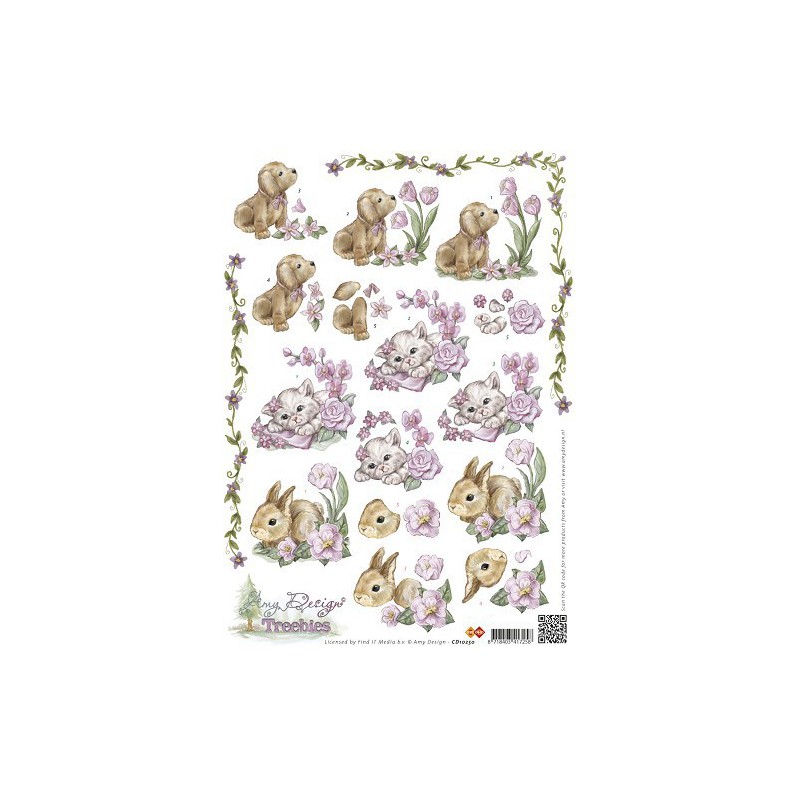 3D Knipvel - Amy Design - Dieren