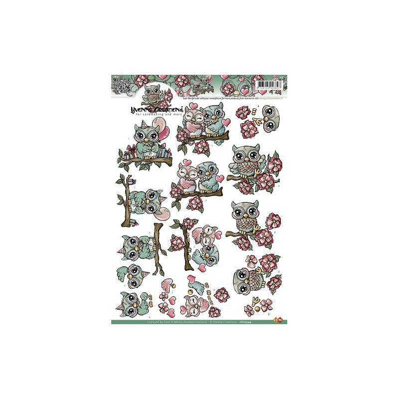 3D Knipvel - Yvonne Creations - Uiltjes