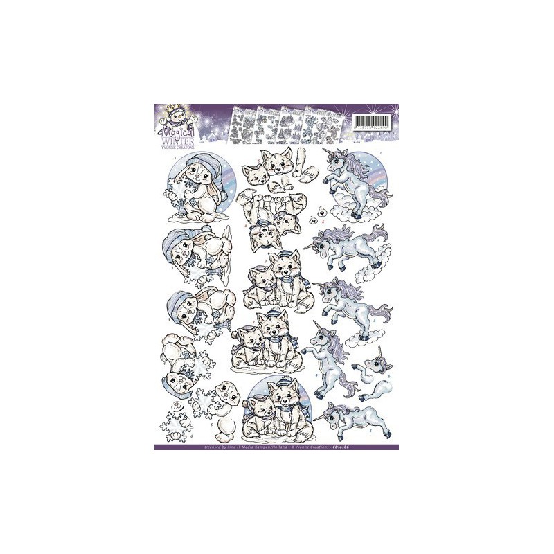 3D Knipvel - Yvonne Creations - Magical winter - Creatures