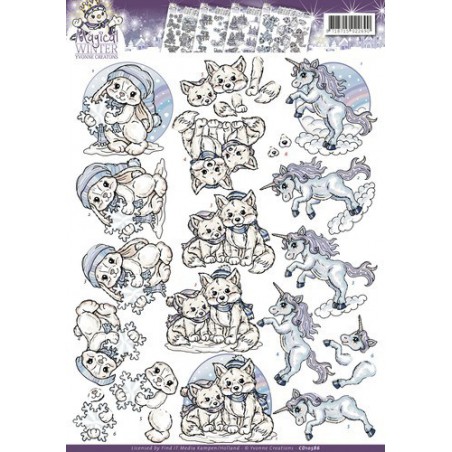 3D Knipvel - Yvonne Creations - Magical winter - Creatures