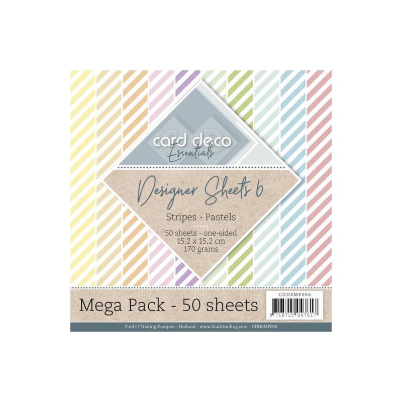 Designer Sheets Mega Pack 6 - Stripes - Pastels