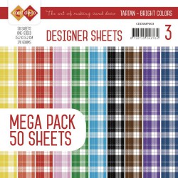 Designer Sheets Mega Pack 3 - Tartan - Bright Colors