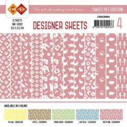 Card Deco - Designer Sheets -  Sweet Pet-Oudroze