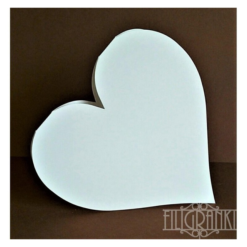 Heart Cards set 5pcs white