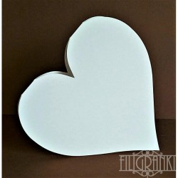 Heart Cards set 5pcs white