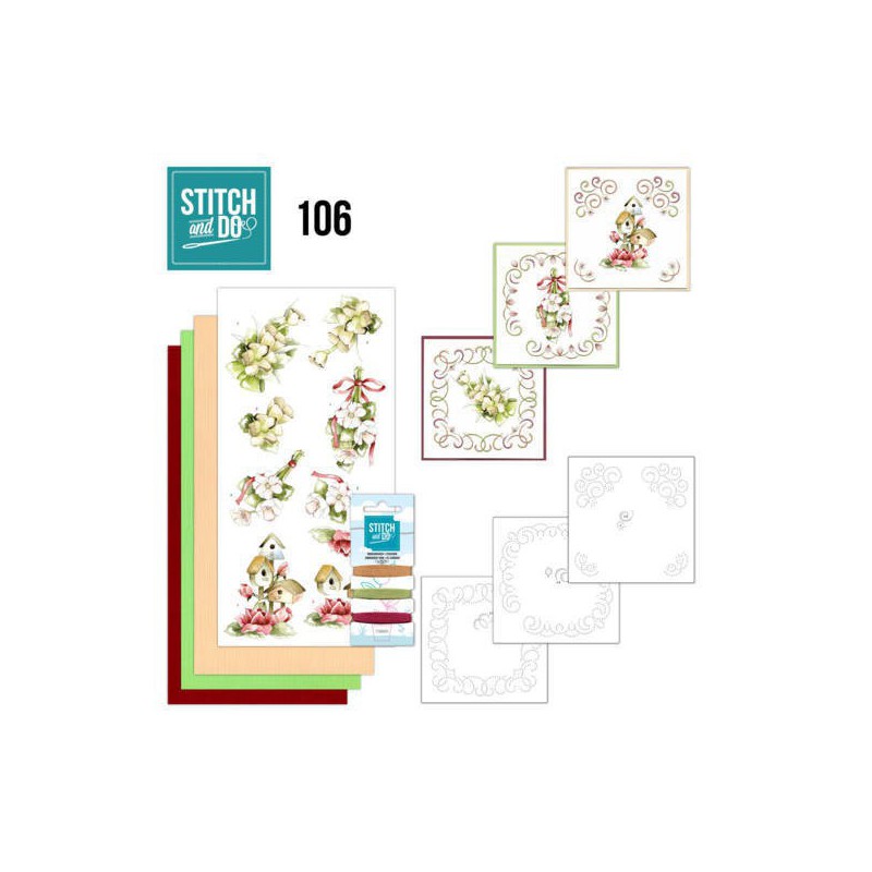 Stitch and Do 106 - Pink Spring Flowers