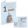 Wenskaart - Yvonne Creations - Jongen 1 jaar