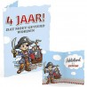 Wenskaart - Yvonne Creations - Jongen 4 jaar