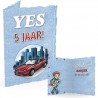 Wenskaart - Yvonne Creations - Jongen 5 jaar