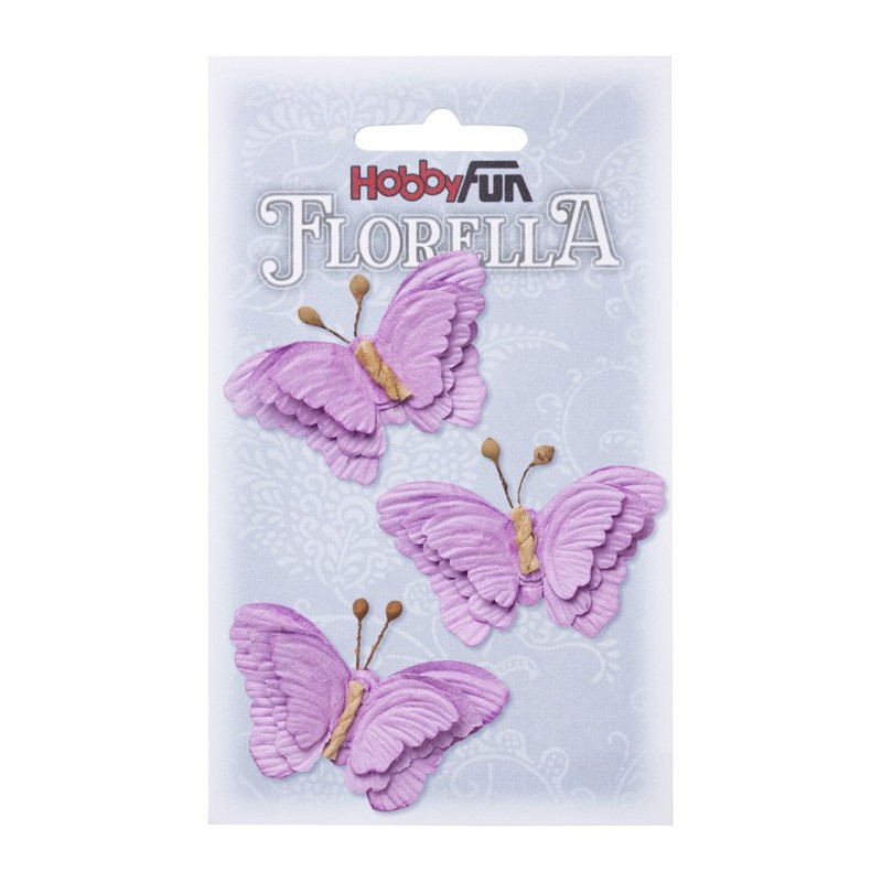 FLORELLA - Vlinders lavendel, 6 cm