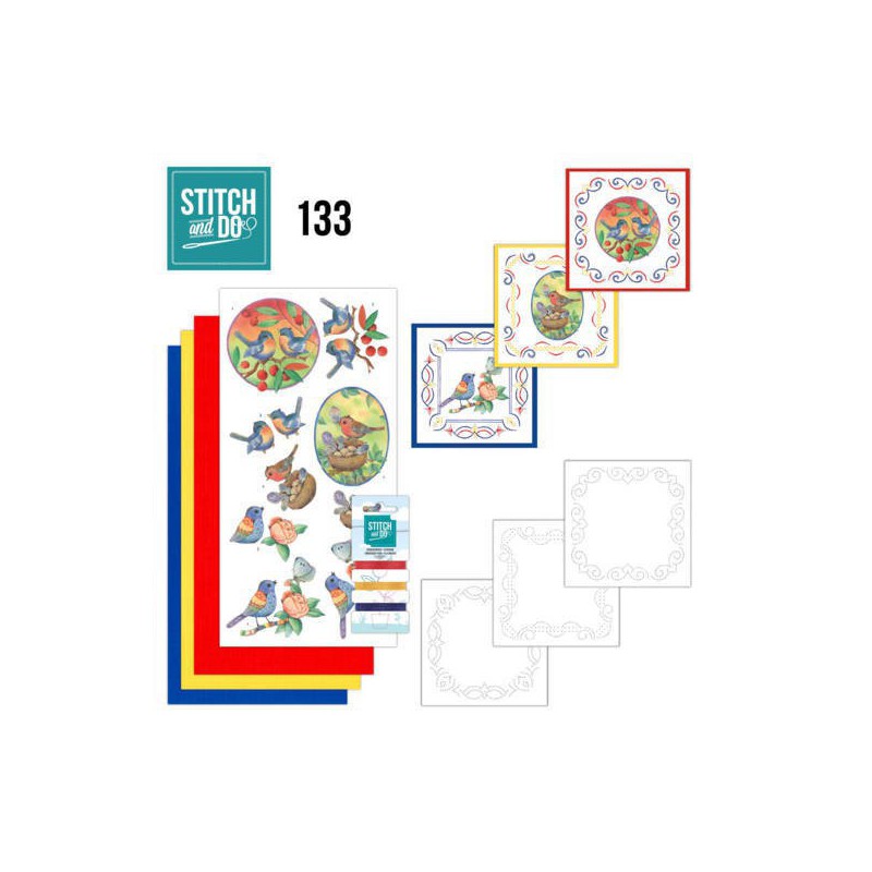 Stitch and Do 133 -  Jeanine's Art - Blue Birds