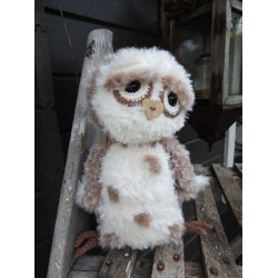 Haakpakket Funny Furry Owl Soft lichtbruin