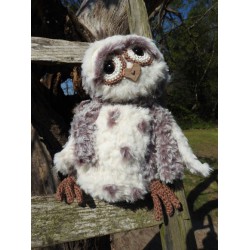Haakpakket Funny Furry Owl Soft donkerbruin