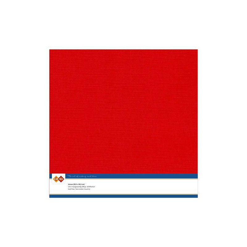 Linnenkarton -  Rood