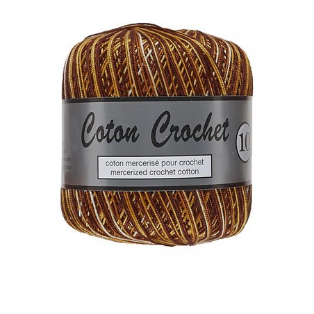 Coton Crochet No. 10 423 Bruin Geel Gemelleerd