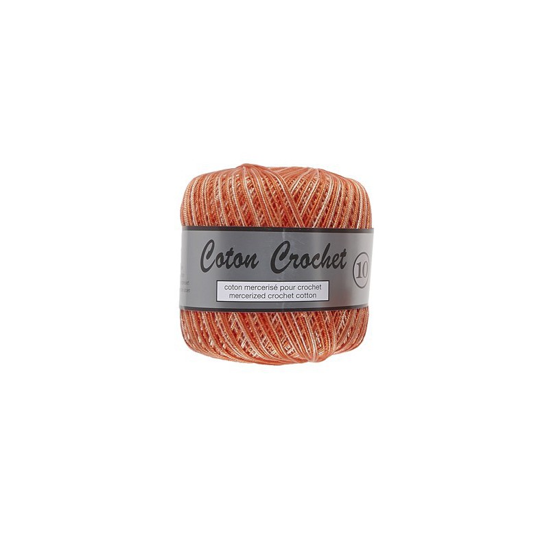 Coton Crochet No. 10 - 411 Rood Oranje Gemelleer