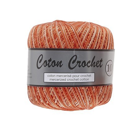 Coton Crochet No. 10 - 411 Rood Oranje Gemelleer