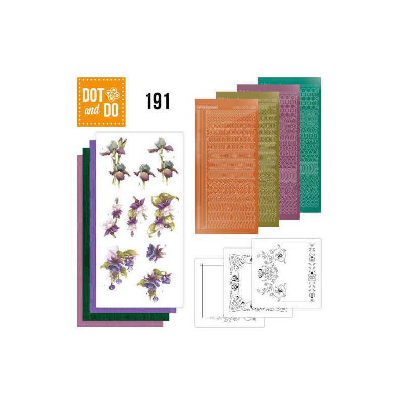 Dot and Do 191 - Purple Flowers Pretty Flowers with Precious Marieke