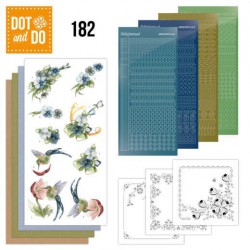 Dot and Do 182  - Blue Flowers with Precious Marieke