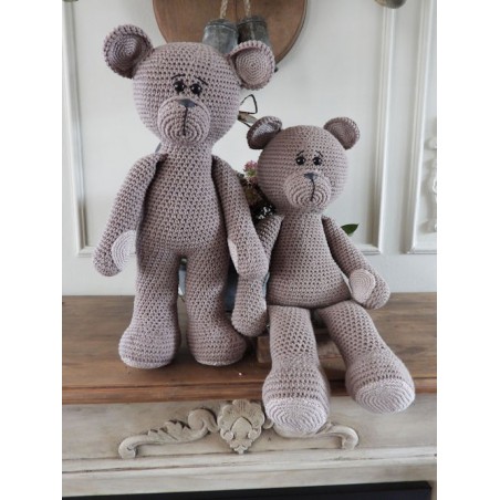 XXL Funny Bear Basic taupe (staand of zittend)