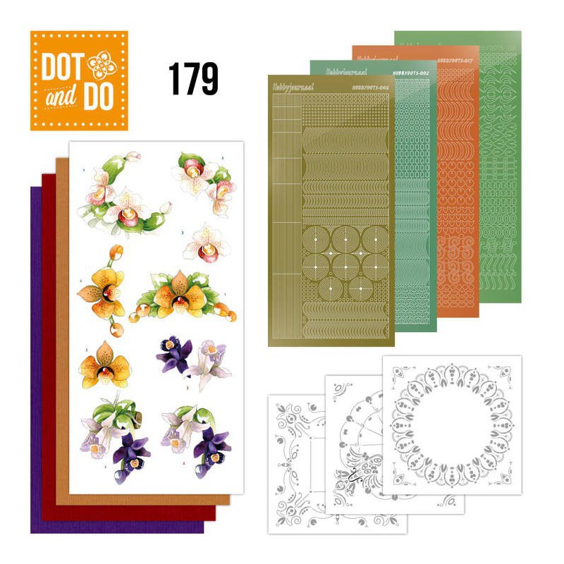 Dot and Do 179 - Precious Marieke - Delicate Flowers - Orchid