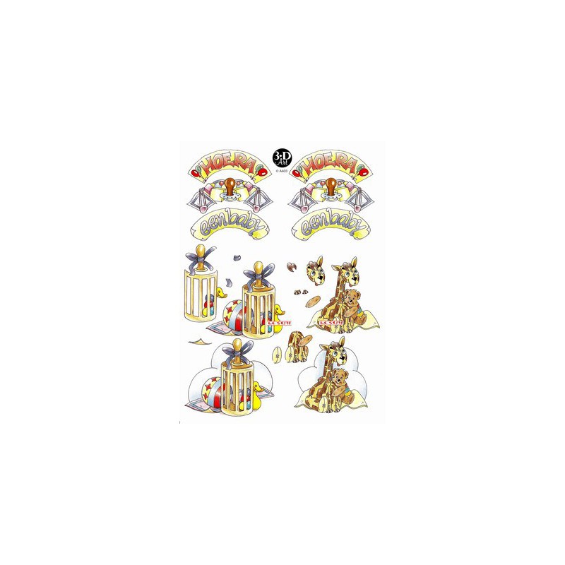 3D Knipvel - Hoera een Baby