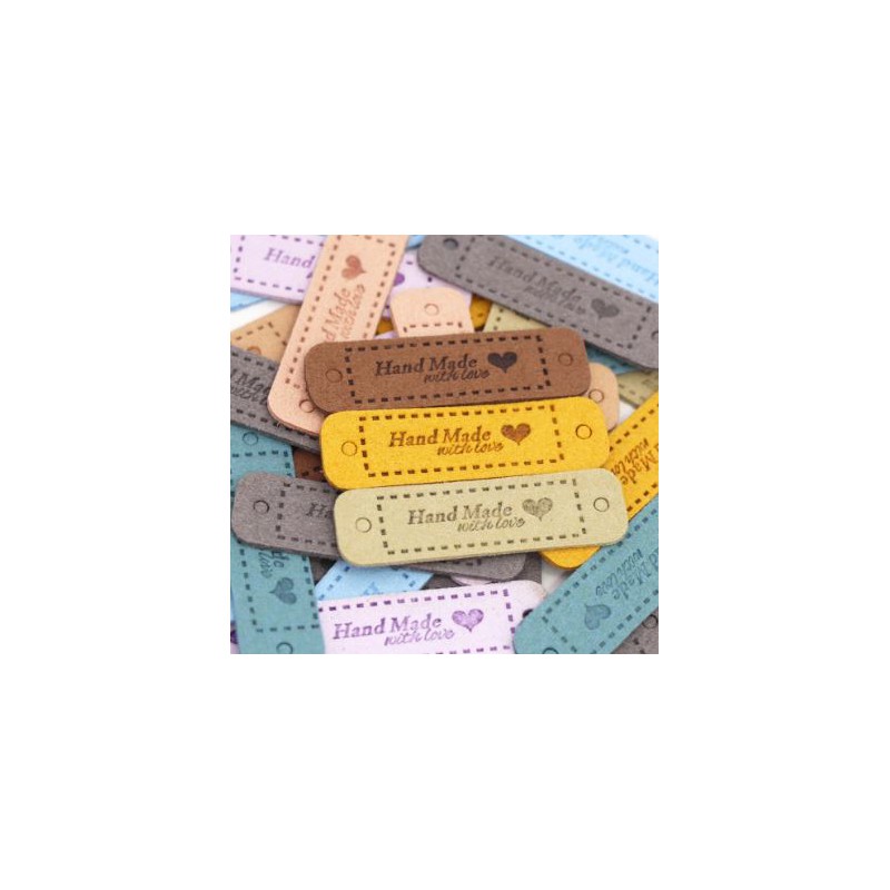 Label Handmade with Love ( diverse kleuren mix)