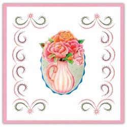 Stitch and Do 191 - Jeanine's Art - Red Flowers