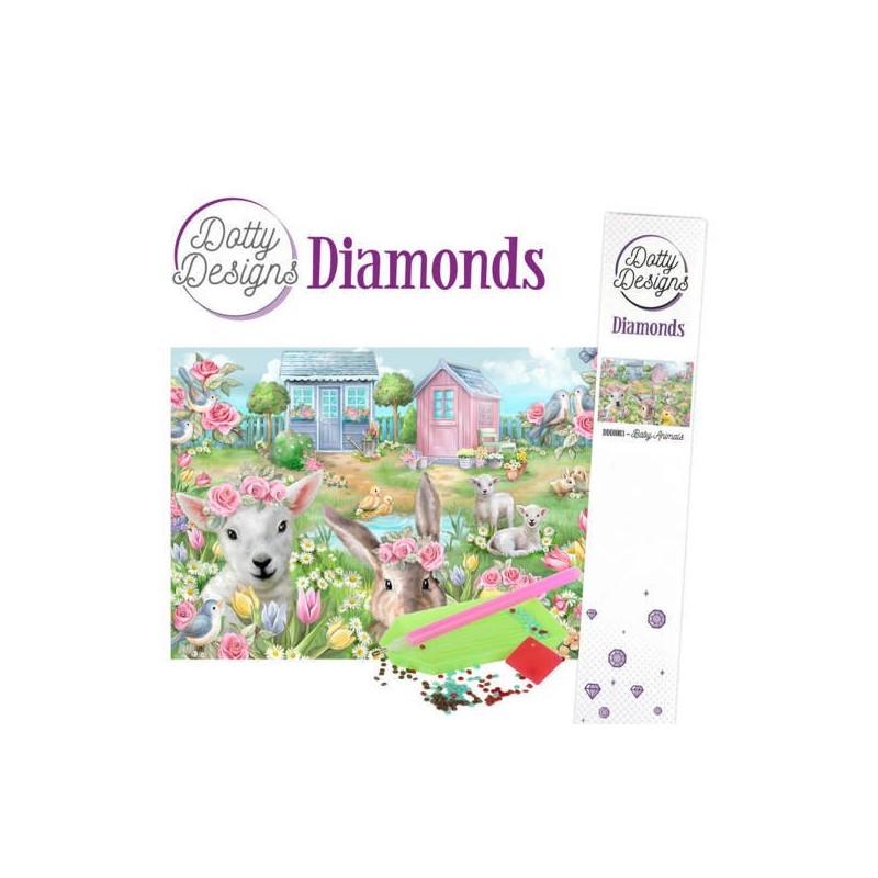 Dotty Designs Diamond Cards - Spring Animals