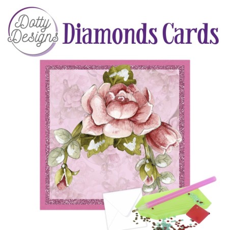 Dotty Designs Diamond Cards - Red Roses