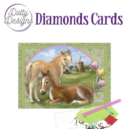 Dotty Designs Diamond Cards - Horses