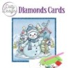 Dotty Designs Diamond Cards - Snowman with Birds