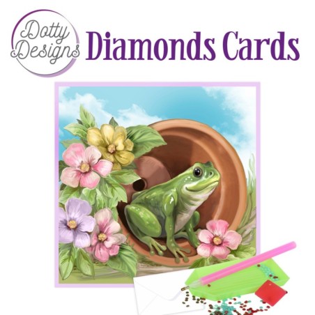 Dotty Designs Diamond Cards - Bird and Flower