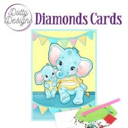 Dotty Designs Diamond Cards - Elephants