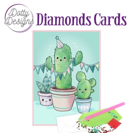 Dotty Designs Diamond Cards - Cactus