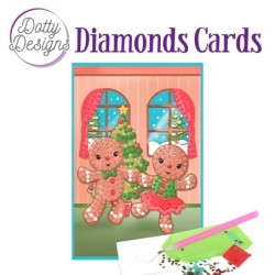 Dotty Designs Diamond Cards - Gingerbread Dolls