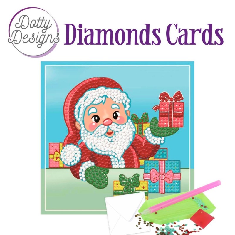 Dotty Designs Diamond Cards - Santa