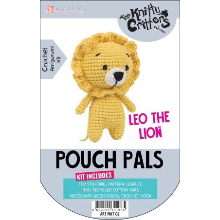 Knitty Critters Pouch Pals - Leo The Lion